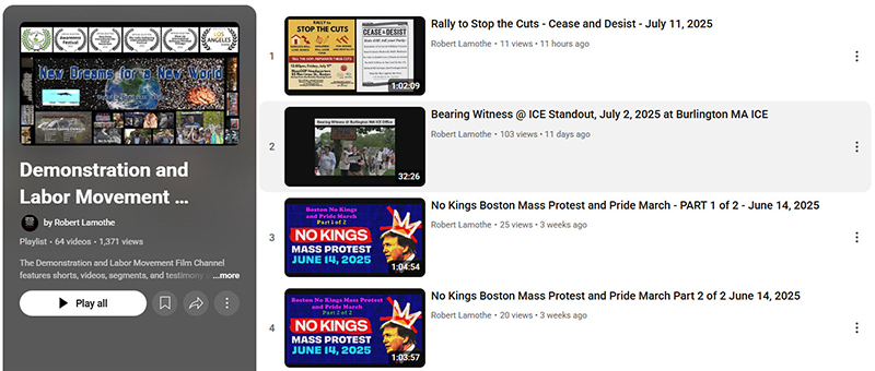 Demonstration Channel YouTube Link